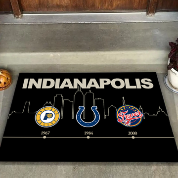 Indianapolis Sports History Doormat for Fans