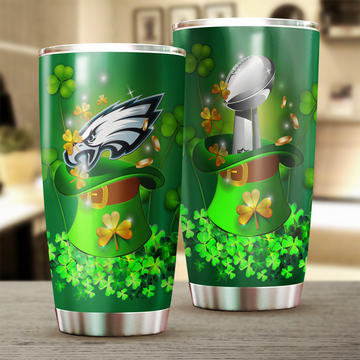 Philadelphia Eagles St Patrick Day Tumbler for Fans