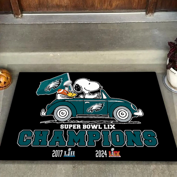 Philadelphia Eagles Super Bowl LIX Champions Doormat for Fans