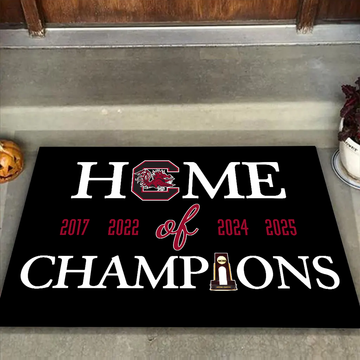 Home of Champions Doormat for South Carolina Gamecocks Fans