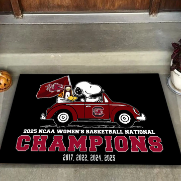 2025 Women's Basketball National Champions Doormat for South Carolina Gamecocks Fans