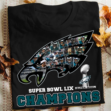 Philadelphia Eagles 2024 Super Bowl LIX Champions T-Shirt for Fans