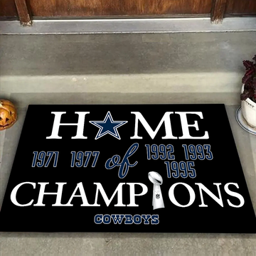 Home of Champions Dallas Cowboys Doormat for Cowboys Fans