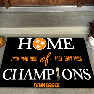Home of Champions Tennessee Volunteers Doormat for Vols Fans