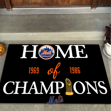 Home of Champions New York Mets Doormat for Fans