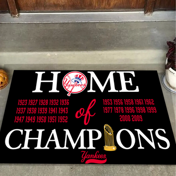 Home of Champions New York Yankees Doormat for Fans