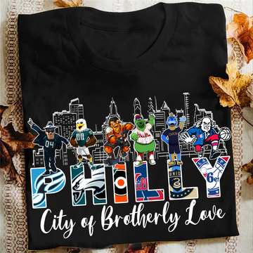 Philadelphia City of Brotherly Love T-Shirt for Philly Fans