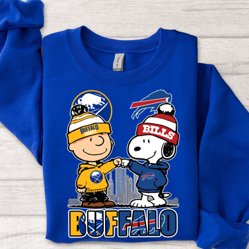 Buffalo Sabres x Bills Snoopy Shirt β Buffalo Sports Fans Tee