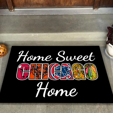 Home Sweet Chicago Home Doormat for Chicago Sports Fans