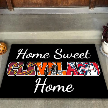 Home Sweet Cleveland Home Doormat for Cleveland Sports Fans