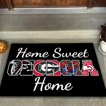 Home Sweet Georgia Home Doormat for Georgia Sports Fans