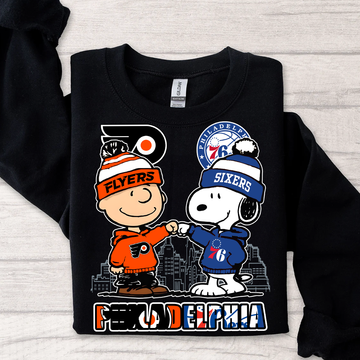Philadelphia Flyers x 76ers Snoopy Shirt – Philly Sports Mashup Tee