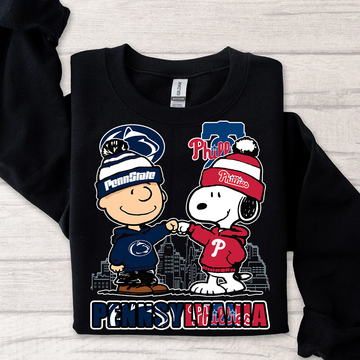 Penn State Nittany Lions x Philadelphia Phillies Snoopy Shirt – Pennsylvania Fan Tee