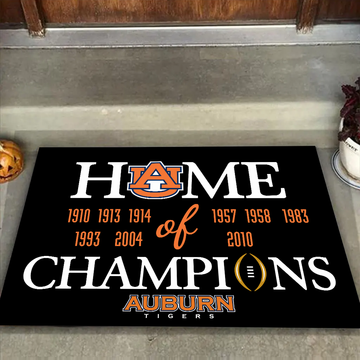 Home of Champions Auburn Tigers Doormat for Auburn Fans