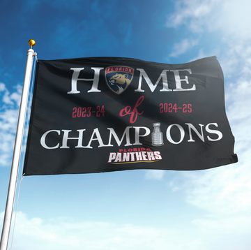 Home of Champions Florida Panthers 2025 Stanley Cup Champions Flag for Fans