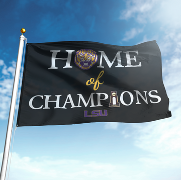 Home of Champions LSU Tigers 2025 NCAA Men's College World Series Champions Flag for Fans