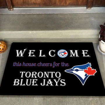 Welcome This House Cheers for The Toronto Blue Jays Mat for Fans
