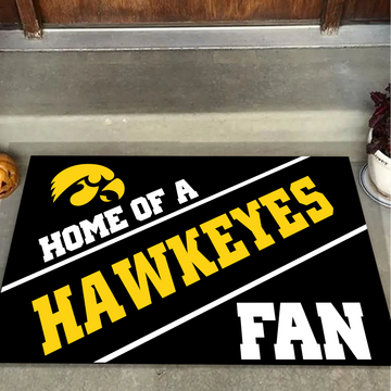 Home Of A Iowa Hawkeyes Fan Doormat for Fans