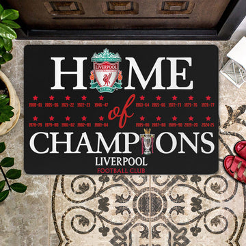 Home Of Champions Mat for The Kop Fans