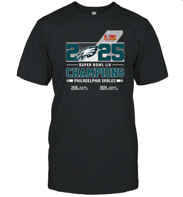 Philadelphia Eagles 2025 Super Bowl LIX Champions T-Shirt for Fans