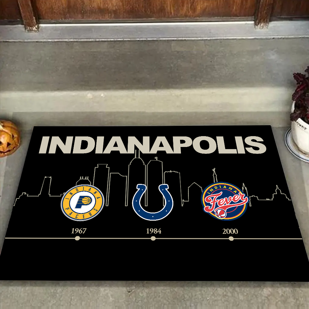 Indianapolis Sports History Doormat for Fans