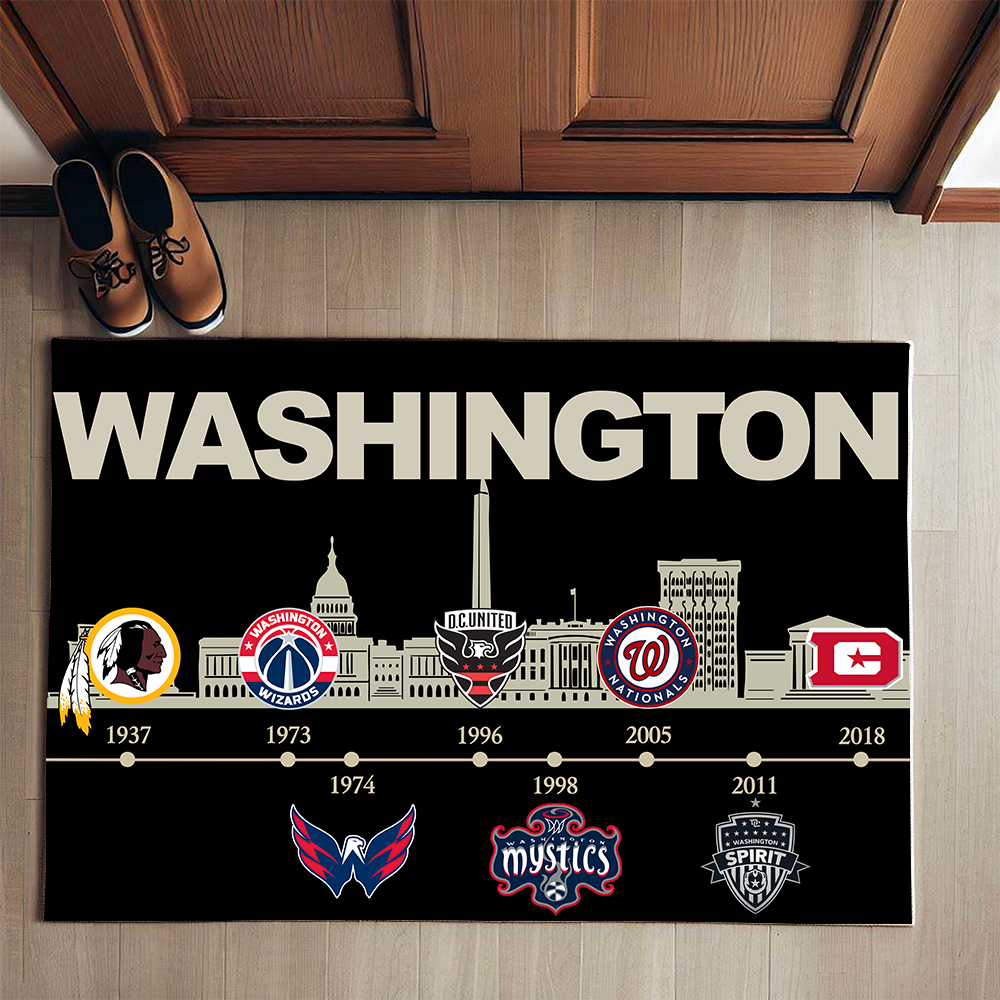 Washington D.C Sports History Doormat for Fans