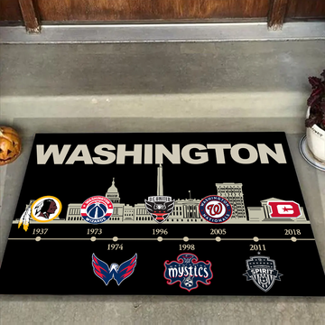 Washington D.C Sports History Doormat for Fans