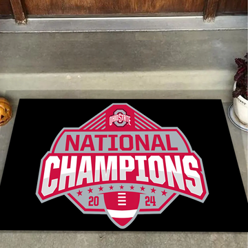 2024 CFP National Champions Ohio State Buckeyes Doormat for Fans