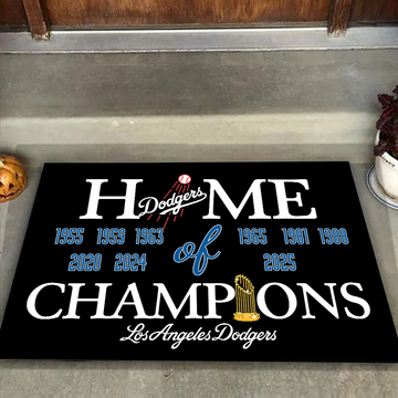 Home of Champions Doormat for Dodgers Fans