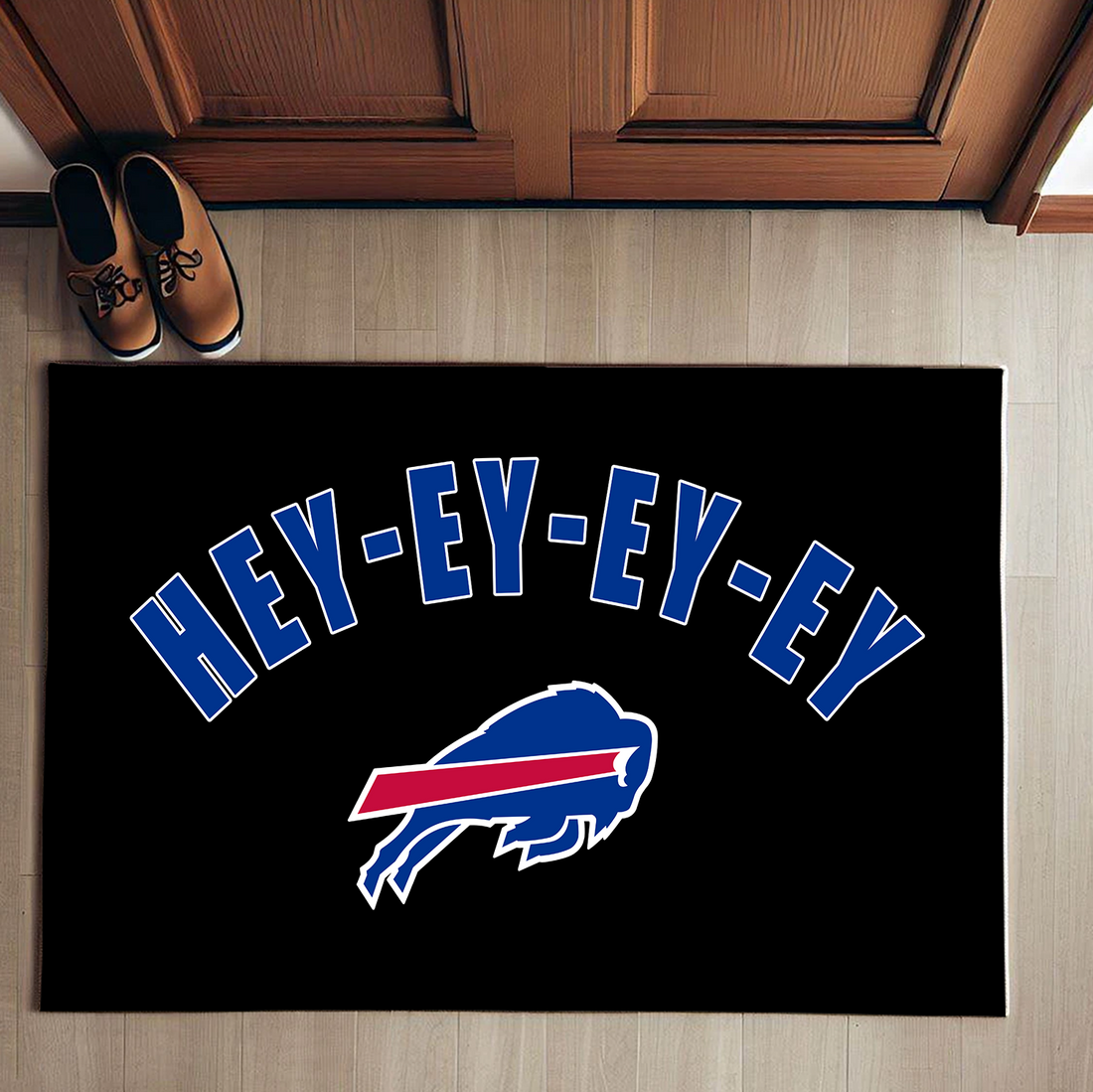 Hey-Ey-Ey-Ey Doormat Buffalo Bills Doormat