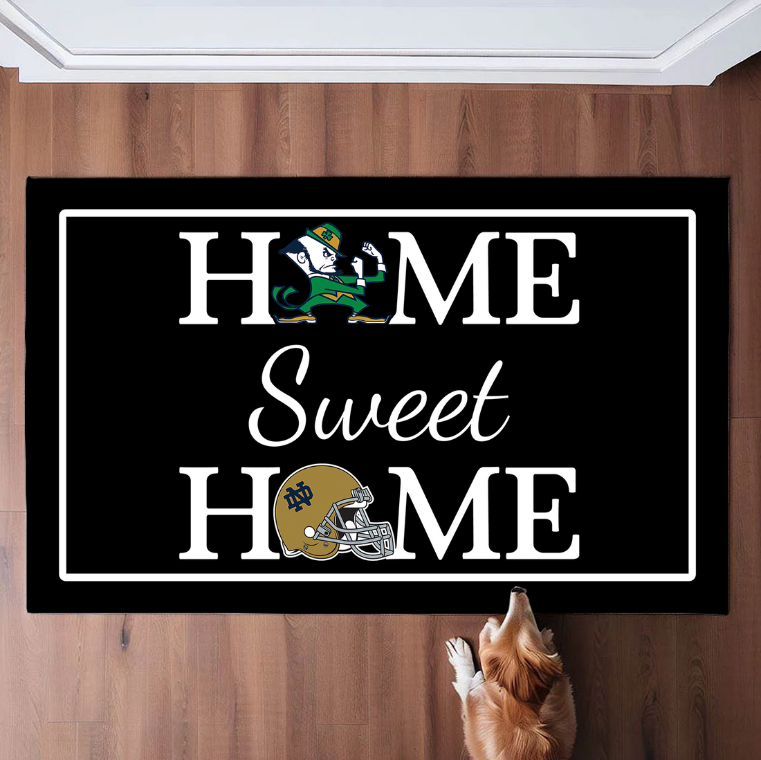 Home Sweet Home Notre Dame Fightin Irish Doormat