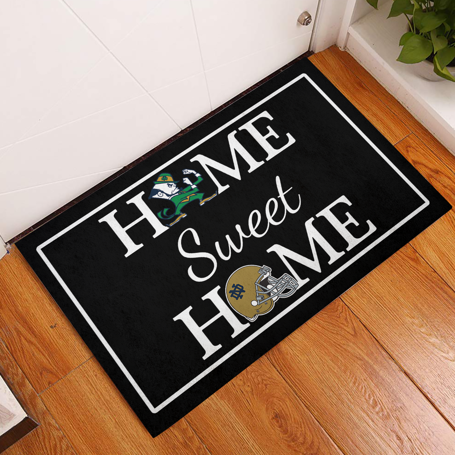 Home Sweet Home Notre Dame Fightin Irish Doormat