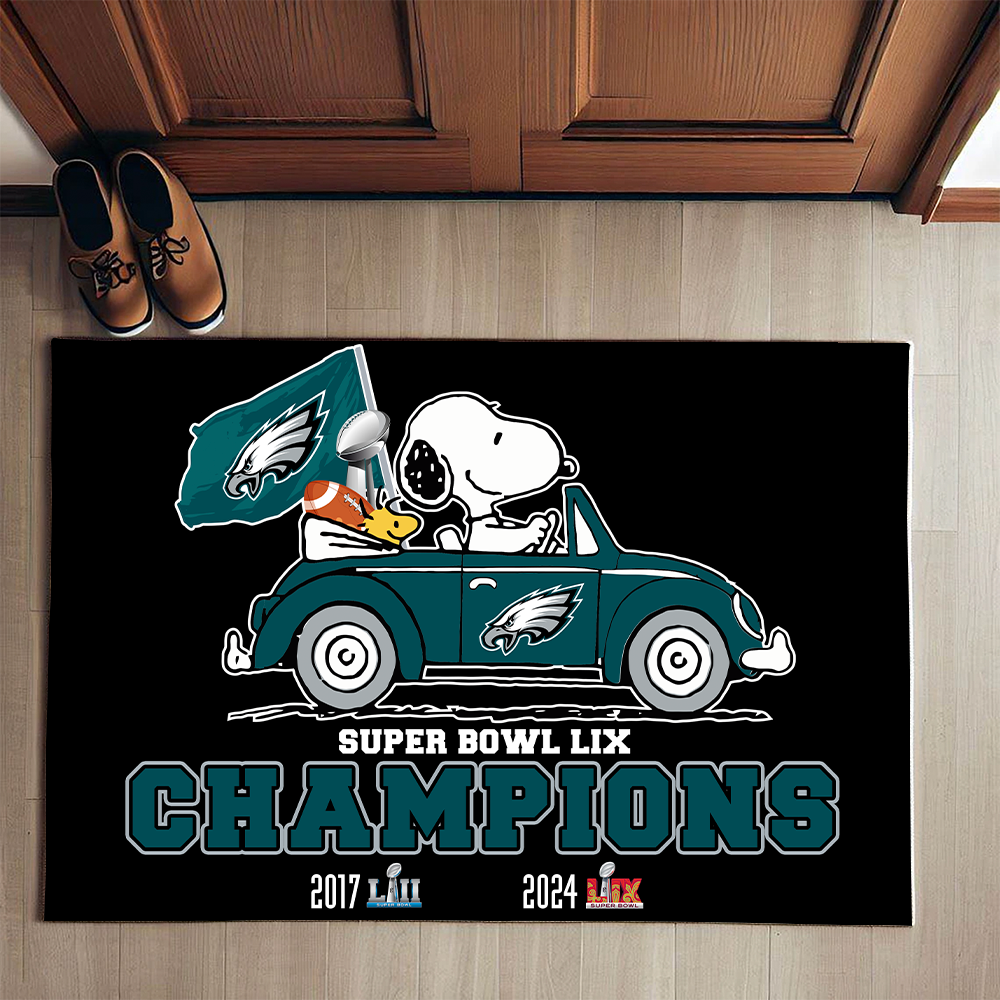 Philadelphia Eagles Super Bowl LIX Champions Doormat for Fans