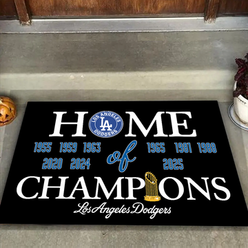 Back 2 Back World Series Champions Mat for LA Fans