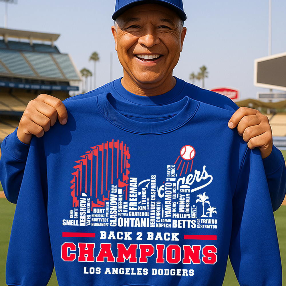 Blue City Baseball Spirit Tee for Los Angeles Fans