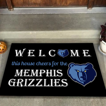 Welcome This House Cheer for Memphis Grizzlies Doormat for Fans