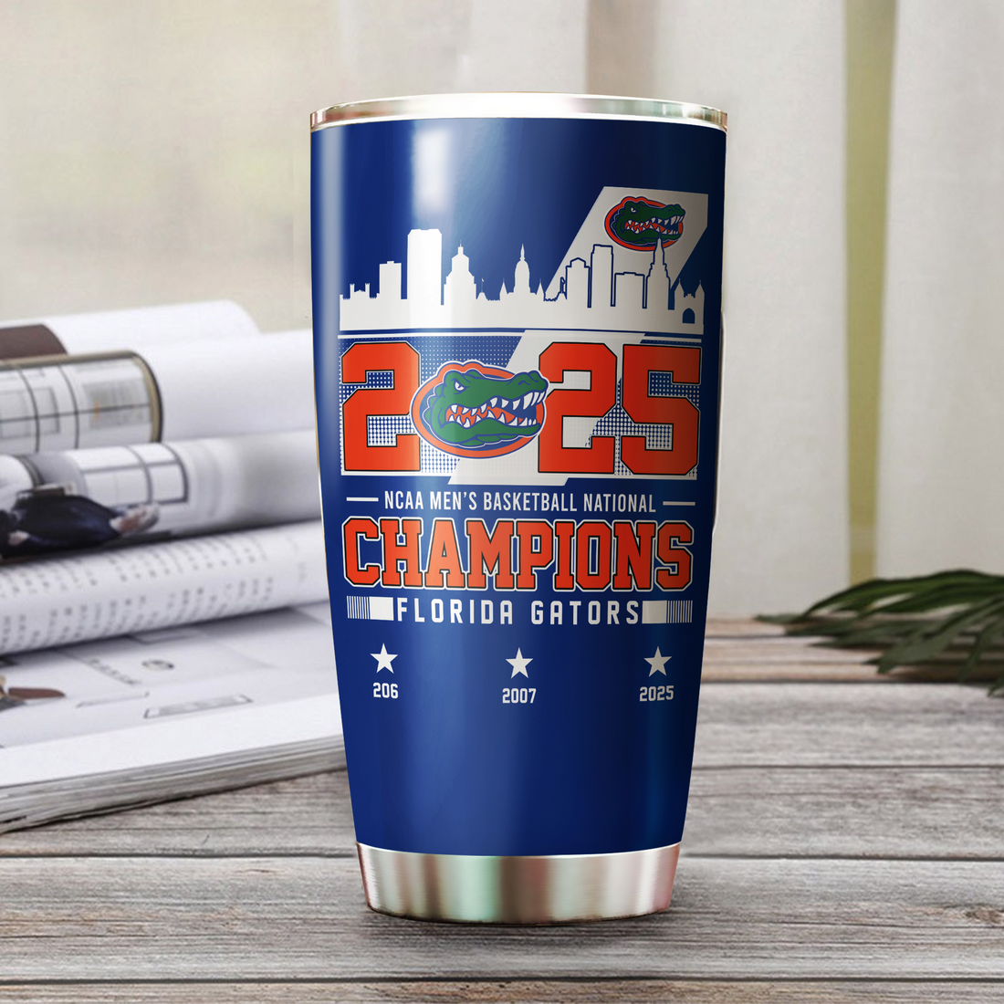 2025 Men's Basketball National Champions Tumbler for Florida Gators Fans