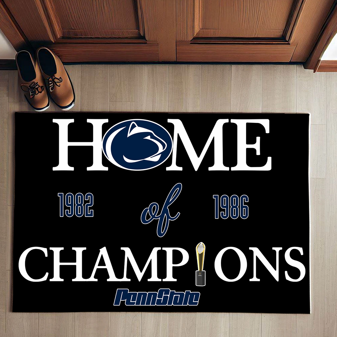 Home of Champions Penn State Nittany Lions Doormat for Penn State Fans