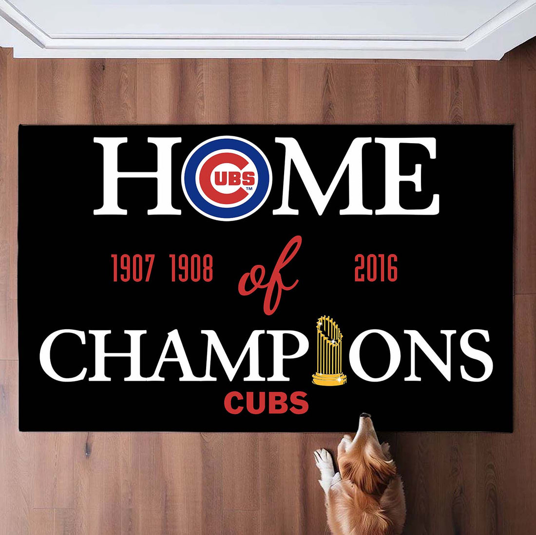 Home of Champions Chicago Cubs Doormat for Fans