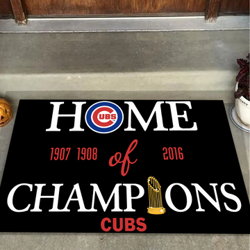 Home of Champions Chicago Cubs Doormat for Fans