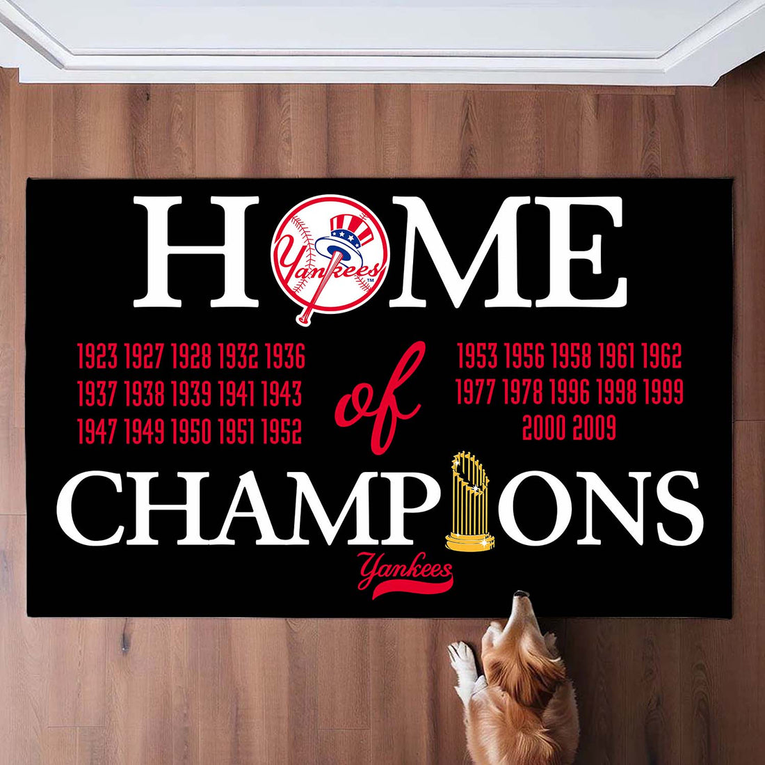 Home of Champions New York Yankees Doormat for Fans
