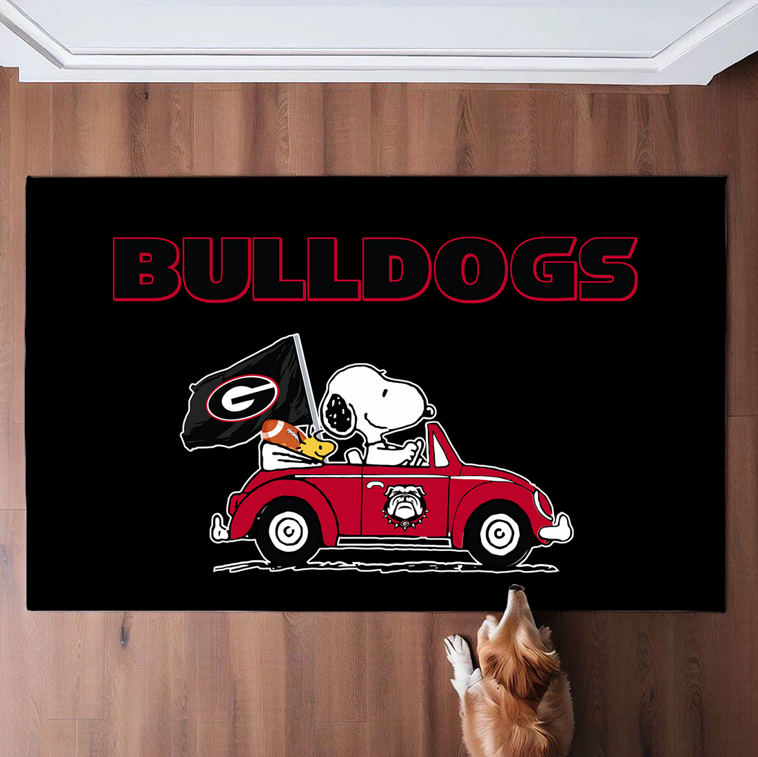 Georgia Bulldogs Snoopy Doormat for Fans