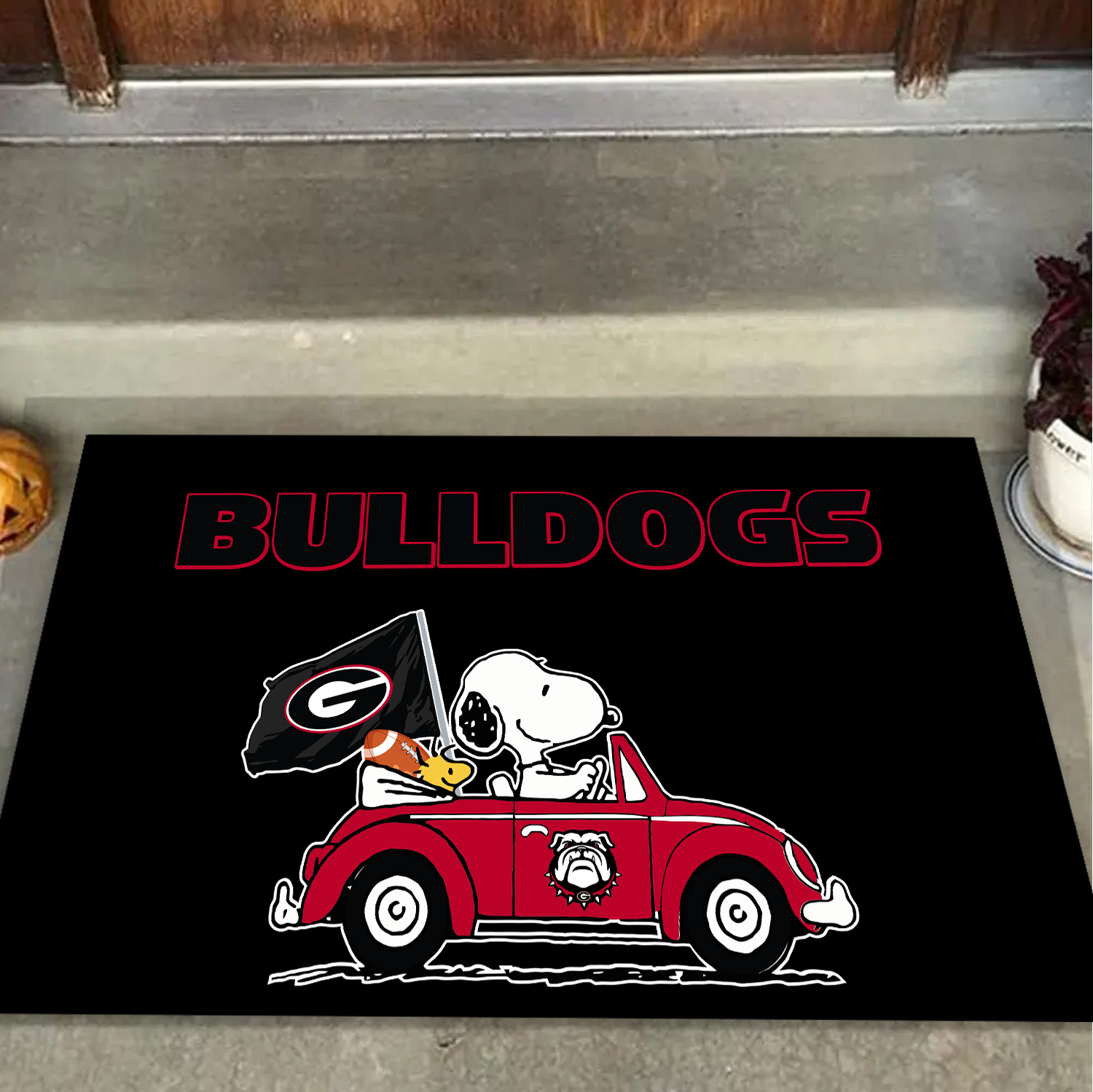 Georgia Bulldogs Snoopy Doormat for Fans