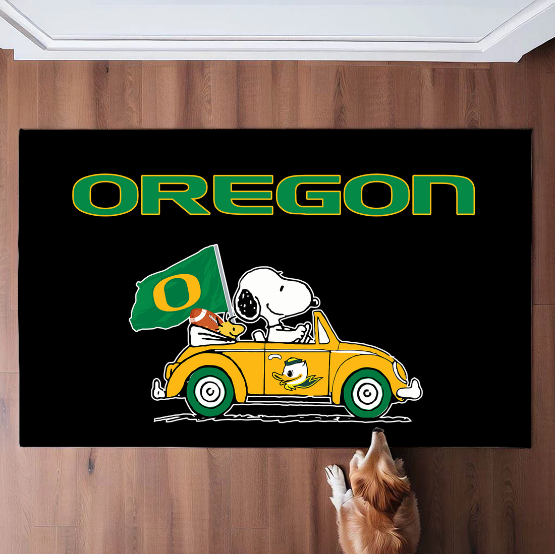 Oregon Ducks Snoopy Doormat for Fans