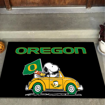 Oregon Ducks Snoopy Doormat for Fans
