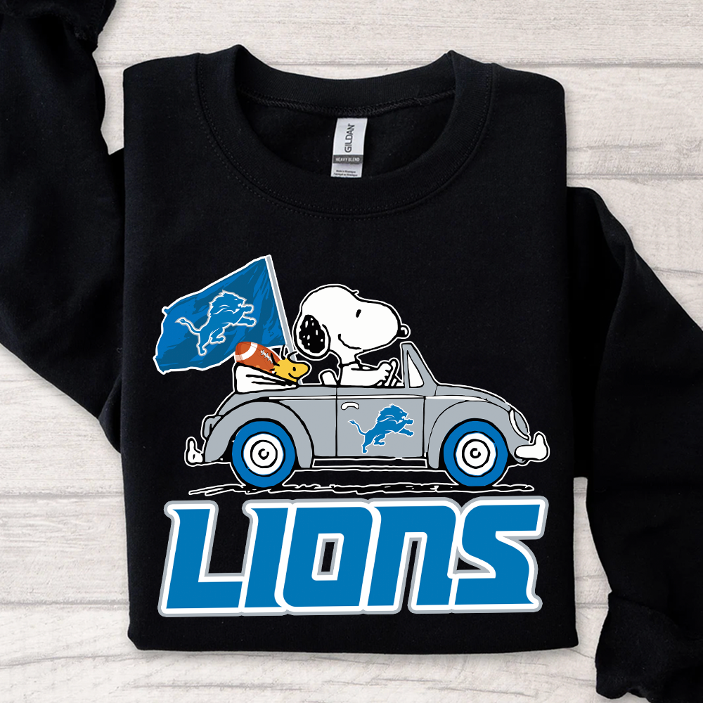 Detroit Lions Snoopy T-Shirt for Fans