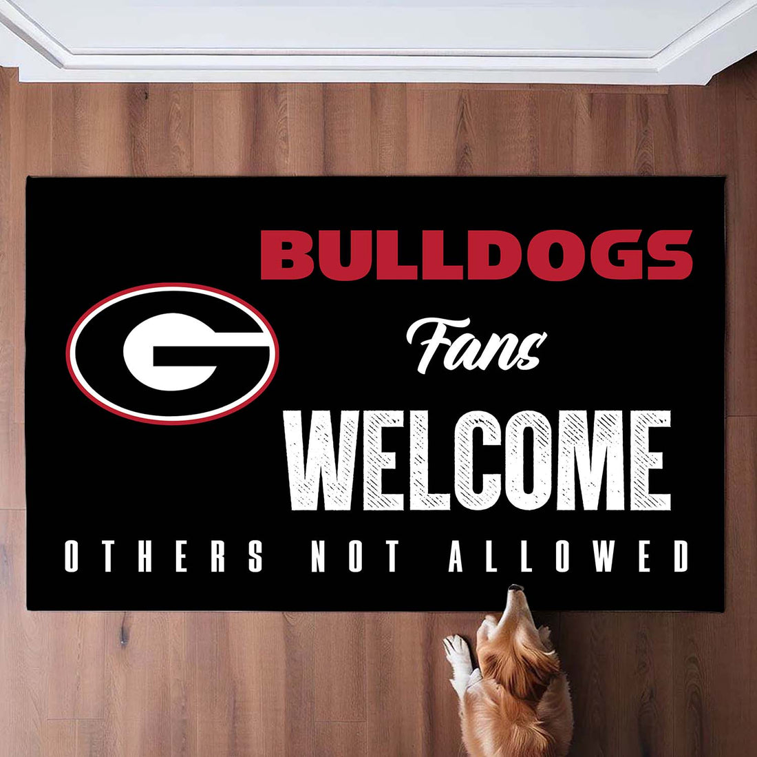 Georgia Bulldogs Fans Welcome Others not Allowed Doormat for Fans