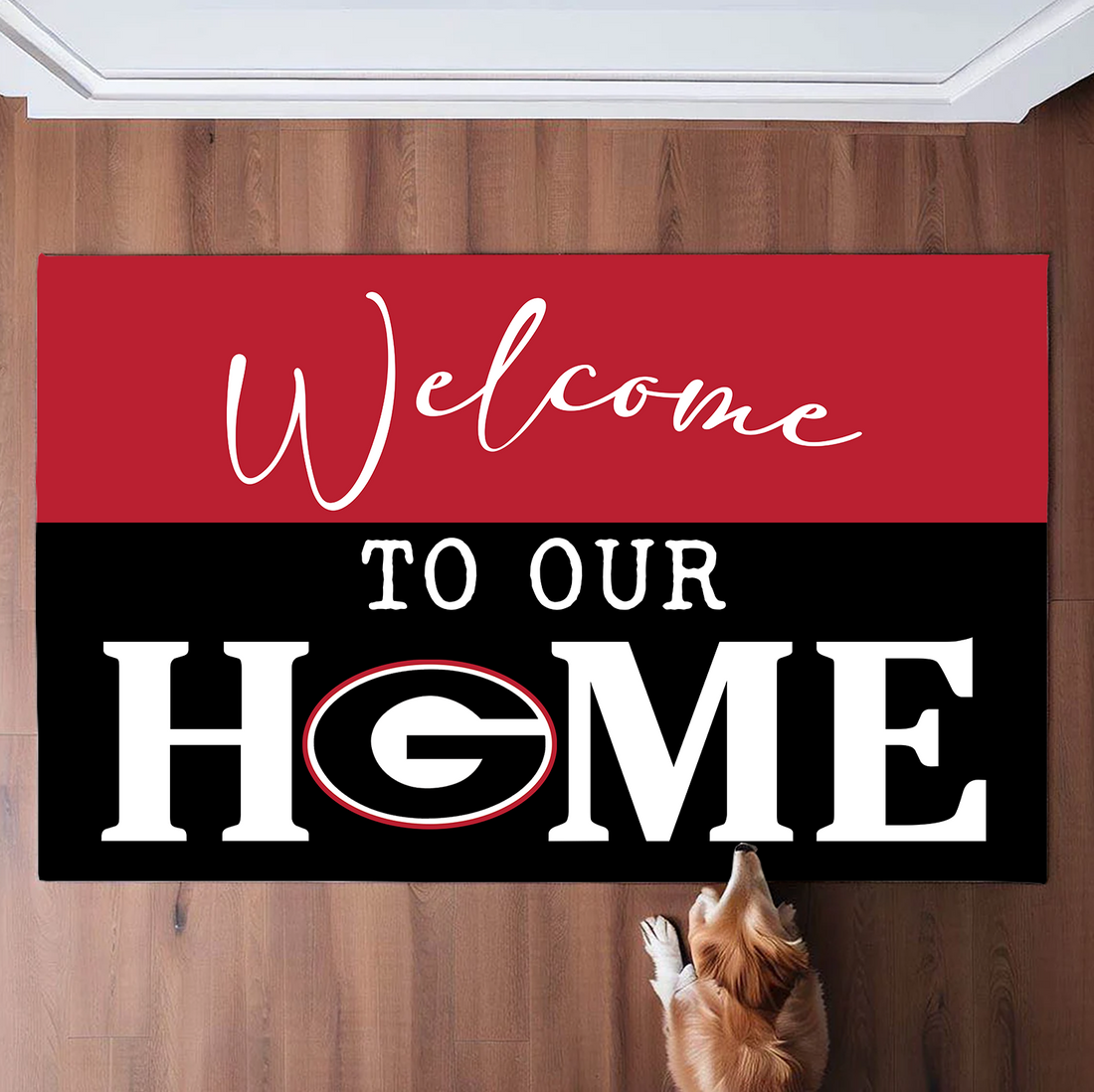 Welcome To Our Home Doormat Georgia Bulldogs Doormat For Fans