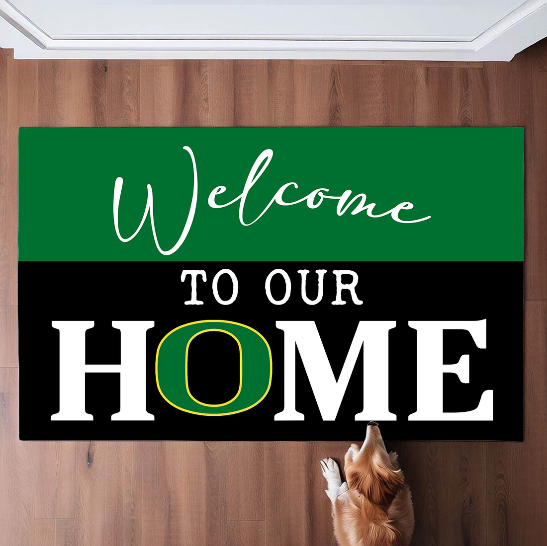 Welcome To Our Home Doormat Oregon Ducks Doormat For Fans