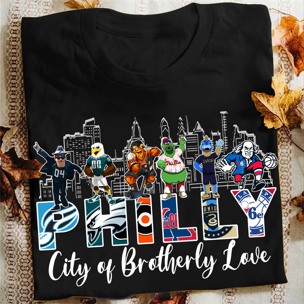 Philadelphia City of Brotherly Love T-Shirt for Philly Fans